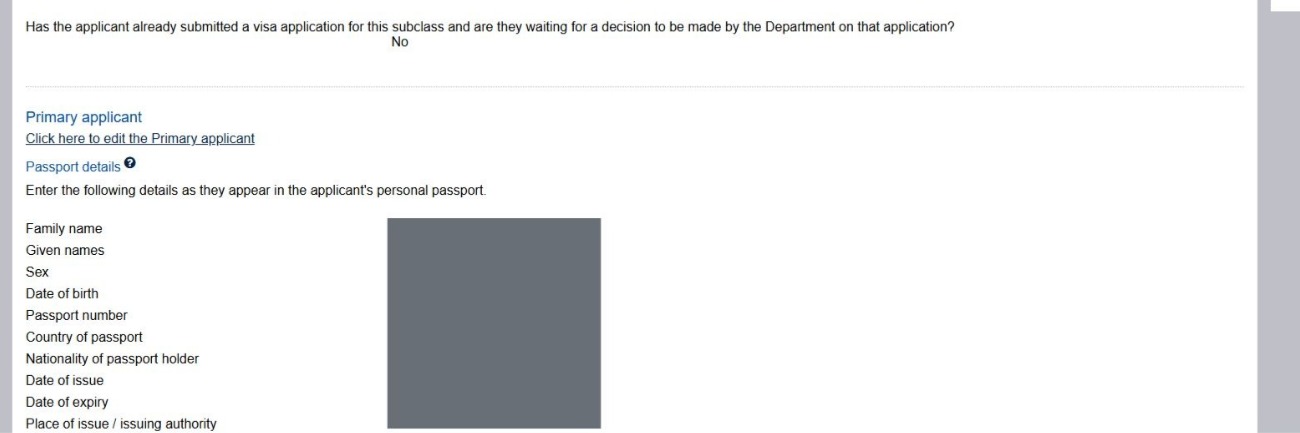 417澳洲打工度假 體檢表申請 HAP體檢單號 referral letter client personal details  visa TRN visa request ID