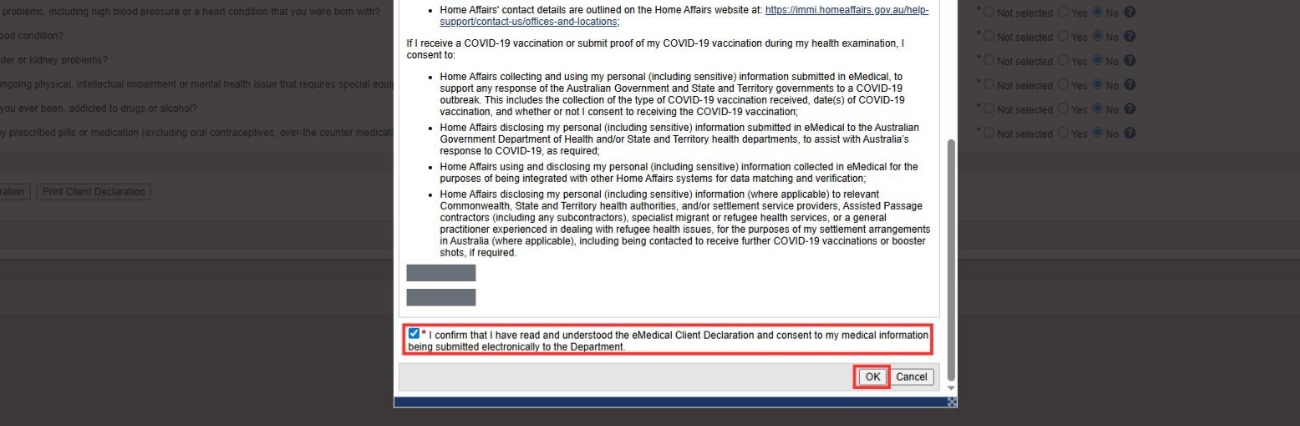 417澳洲打工度假 體檢表申請 HAP體檢單號 referral letter client personal details  visa TRN visa request ID