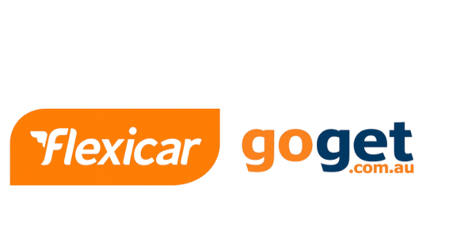 Flexicar 與 GoGet 共享租車平台標誌