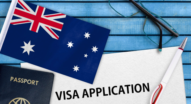申請澳洲旅遊簽證的護照與簽證表格