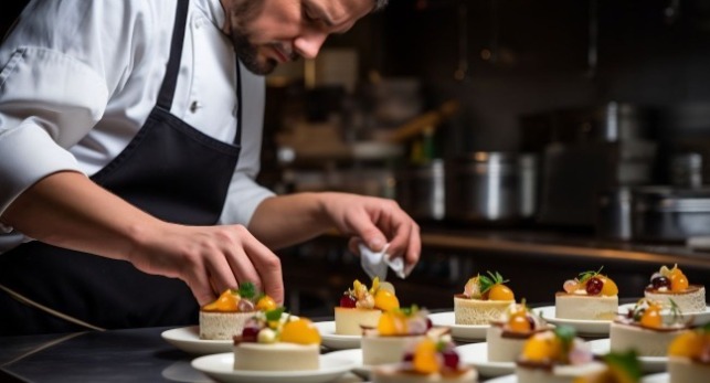 很多種類的麵包及烘焙產品在桌上